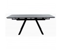 Стол Arthur раскладной 120-184x80x75см, керамогранит чёрный мрамор Greys Black, чёрный в Каменске-Уральском