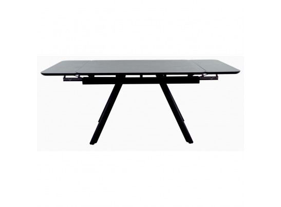 Стол Arthur раскладной 120-184x80x75см, керамогранит чёрный мрамор Greys Black, чёрный в Каменске-Уральском