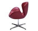 Кресло SWAN CHAIR красный, натуральная кожа в Каменске-Уральском