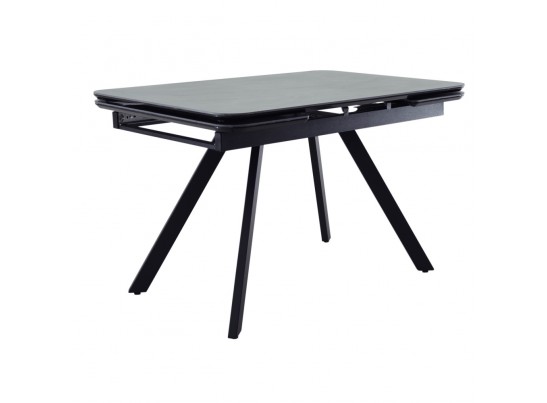 Стол Arthur раскладной 120-184x80x75см, керамогранит чёрный мрамор Greys Black, чёрный в Каменске-Уральском