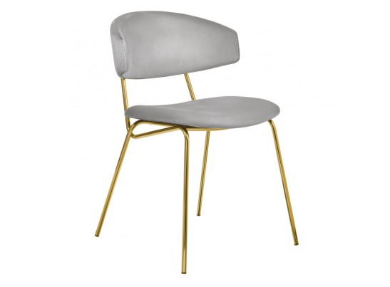 Стул Elle серый с золотыми ножками в Каменске-Уральском