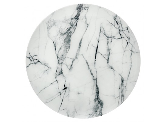 Набор кофейных столиков Tango белый мрамор с черными ножками в Каменске-Уральском