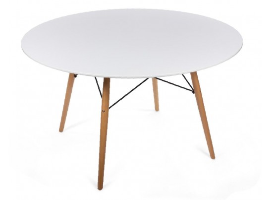 Стол Eames диам.120см, белый в Каменске-Уральском