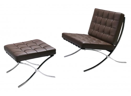 Кресло BARCELONA CHAIR коричневый в Каменске-Уральском