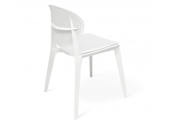 Стул Luna с мягким сиденьем белый в Каменске-Уральском