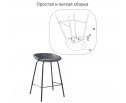 Стул полубарный Loft серый в Каменске-Уральском