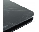 Стол Arthur раскладной 120-184x80x75см, керамогранит чёрный мрамор Greys Black, чёрный в Каменске-Уральском