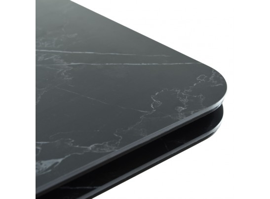 Стол Arthur раскладной 120-184x80x75см, керамогранит чёрный мрамор Greys Black, чёрный в Каменске-Уральском