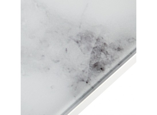 Стол Areal раскладной 140-180х80х75 белый мрамор с белыми ножками в Каменске-Уральском