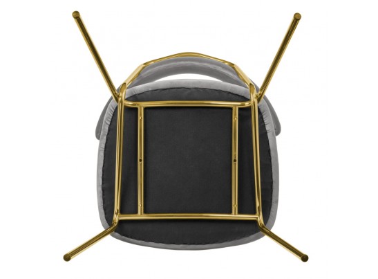 Стул Elle серый с золотыми ножками в Каменске-Уральском