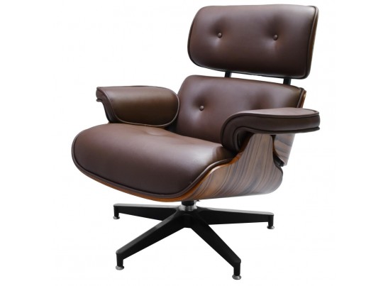 Кресло EAMES LOUNGE CHAIR коричневый в Каменске-Уральском
