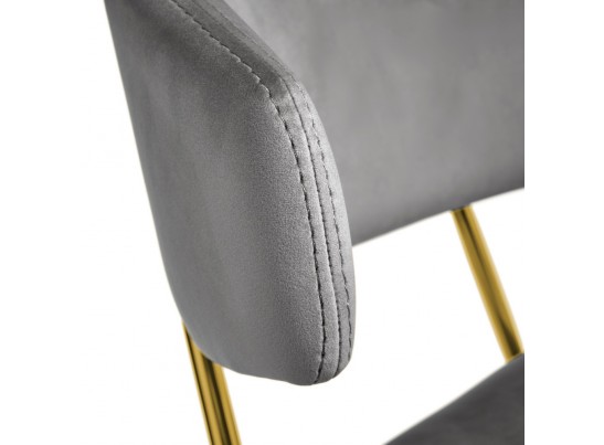 Стул Elle серый с золотыми ножками в Каменске-Уральском