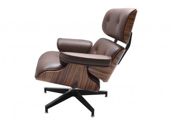 Кресло EAMES LOUNGE CHAIR коричневый в Каменске-Уральском