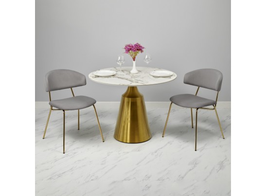 Стул Elle мокко с золотыми ножками в Каменске-Уральском