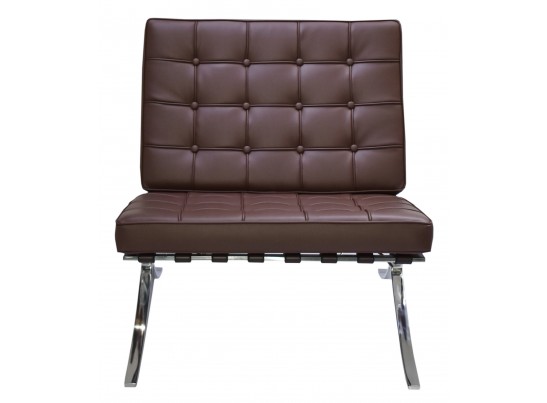 Кресло BARCELONA CHAIR коричневый в Каменске-Уральском