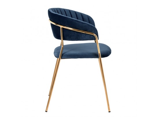Стул Turin синий с золотыми ножками в Каменске-Уральском
