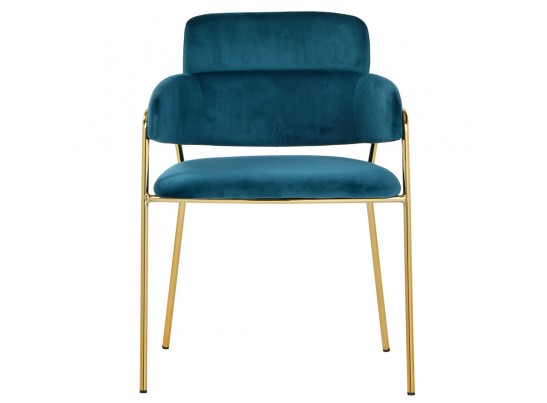 Стул Napoli бирюзовый с золотыми ножками в Каменске-Уральском