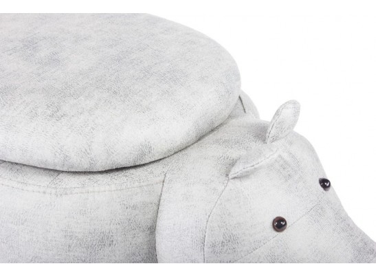 Пуф Бегемот с отсеком для хранения светло-серый в Каменске-Уральском