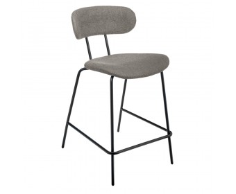 Стул полубарный Ant букле серый