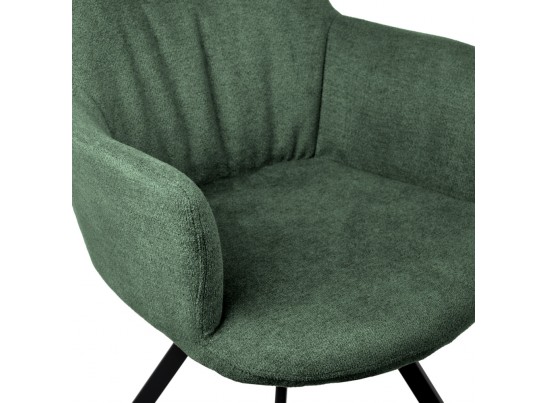 Комплект из 2-х стульев Grant зелёный шенилл на поворотном механизме в Каменске-Уральском