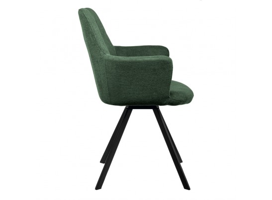 Комплект из 2-х стульев Grant зелёный шенилл на поворотном механизме в Каменске-Уральском