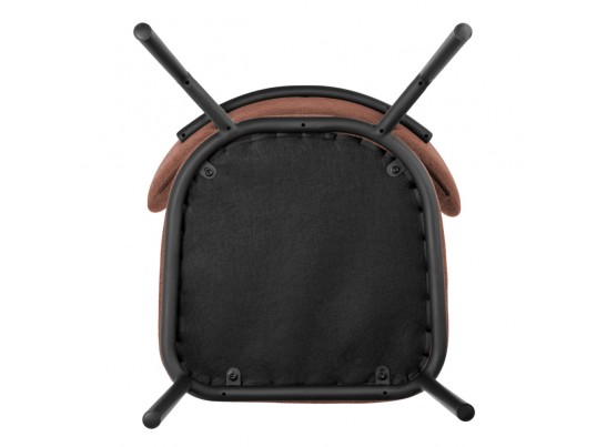 Стул Lucas 2 терракотовый шенилл с чёрными ножками в Каменске-Уральском