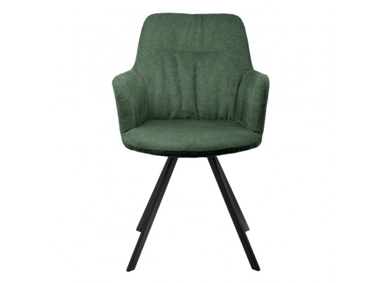 Комплект из 2-х стульев Grant зелёный шенилл на поворотном механизме в Каменске-Уральском