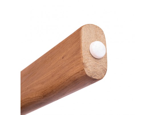 Стул Rich рогожка бежево-голубая с ножками цвета орех в Каменске-Уральском