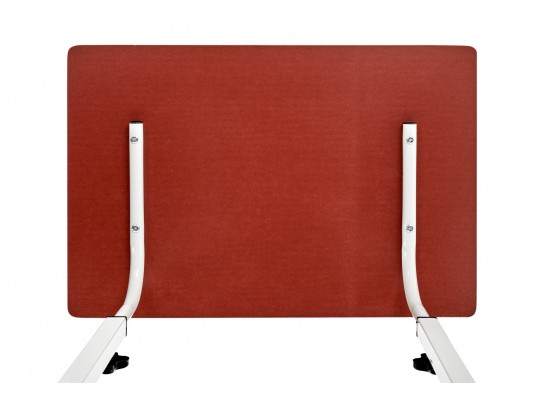 Стол многофункциональный на колесах, 60x40 см, «РОЛЛ», 2 ножки, регул.высота, мдф, металл, св. дерево, белый в Каменске-Уральском