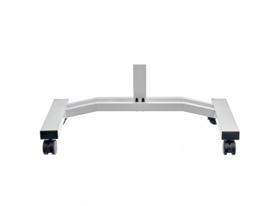 Стол многофункциональный на колёсах, 48x40 см, «РОЛЕТ», 1 ножка, регул.высота, мдф, металл, св. дерево, белый в Каменске-Уральском