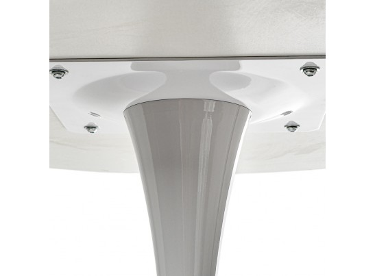 Стол Tulip белый мрамор, 90см в Каменске-Уральском