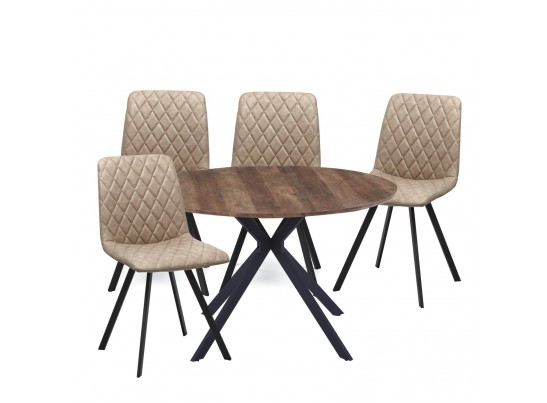 Стол Ralf диам.120см, орех в Каменске-Уральском