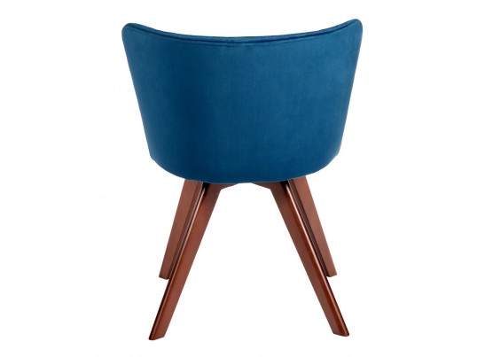 Стул Bella синий, темный орех в Каменске-Уральском