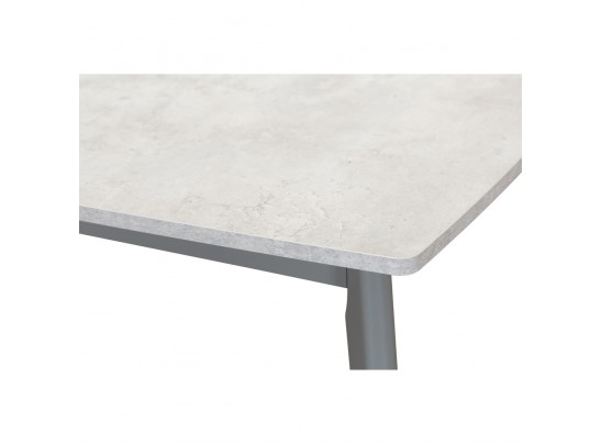 Стол Oslo раскладной 120-160x80x76см, Бетон лайт, серый в Каменске-Уральском