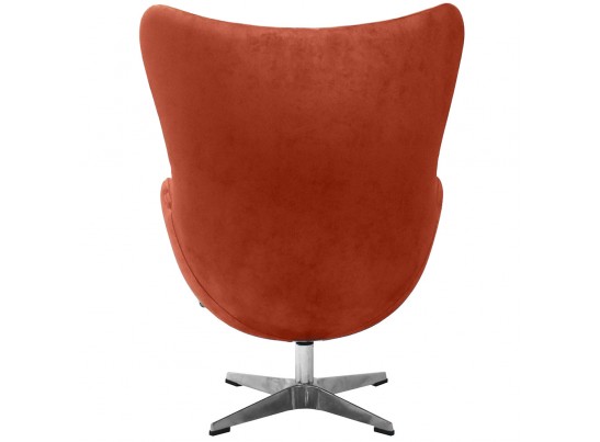 Кресло EGG CHAIR терракотовый, искусственная замша в Каменске-Уральском