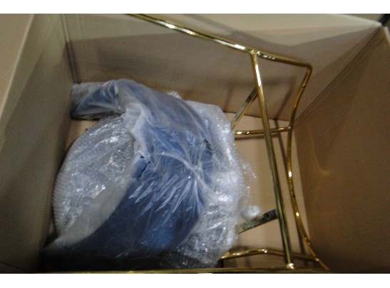 Стул Turin синий с золотыми ножками FR 0557Y в Каменске-Уральском