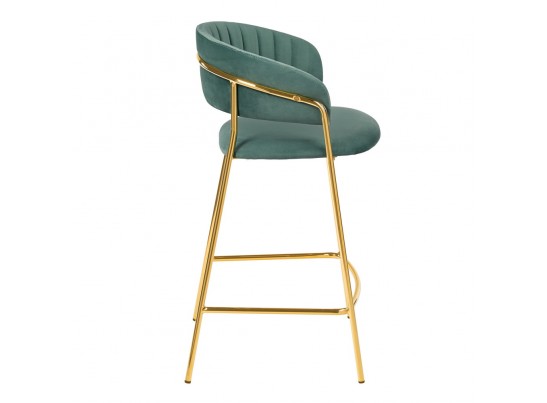 Комплект из 2-х стульев полубарных Turin мятный с золотыми ножками в Каменске-Уральском