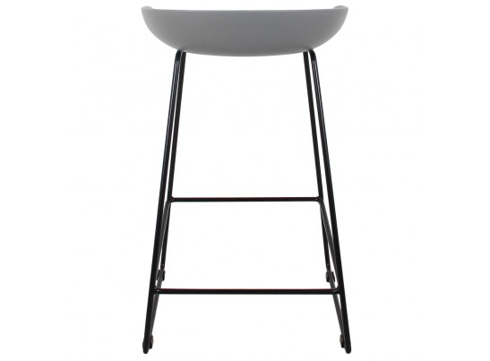 Стул полубарный Neo серый с чёрными ножками в Каменске-Уральском