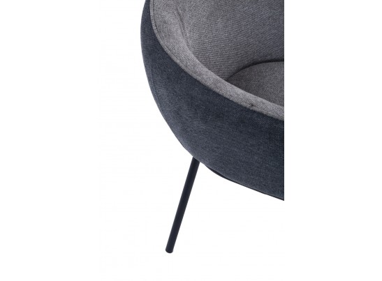 Стул Duke светло-серый, серый с чёрными ножками в Каменске-Уральском