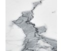 Стол Rudolf круглый раскладной 100-130x100x75см, белый мрамор, чёрный в Каменске-Уральском