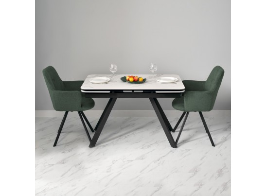 Стул Grant зелёный шенил на поворотном механизме в Каменске-Уральском