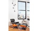 Кресло EAMES LOUNGE CHAIR и оттоманка EAMES LOUNGE CHAIR чёрные в Каменске-Уральском