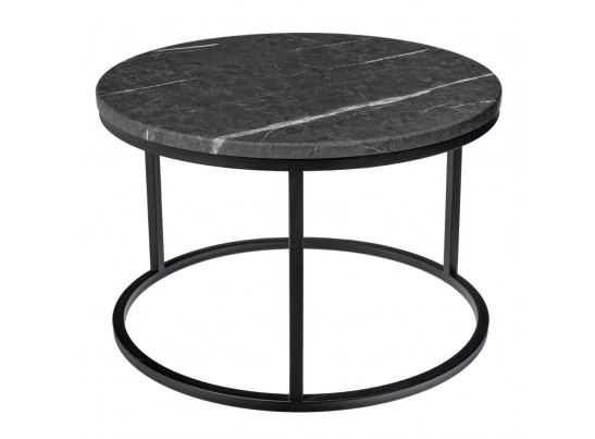 Набор кофейных столиков Tango орех и серый мрамор с чёрными ножками, 2шт в Каменске-Уральском