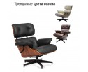 Кресло EAMES LOUNGE CHAIR и оттоманка EAMES LOUNGE CHAIR чёрные в Каменске-Уральском
