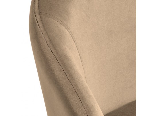 Стул-полукресло Emil бежевый с золотыми ножками в Каменске-Уральском