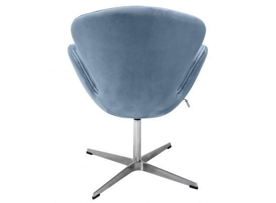 Кресло SWAN CHAIR серый, искусственная замша в Каменске-Уральском