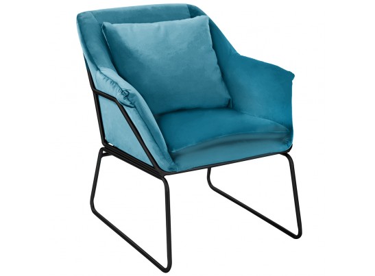 Комплект кресло ALEX и оттоманка ALEX бирюзовый в Каменске-Уральском