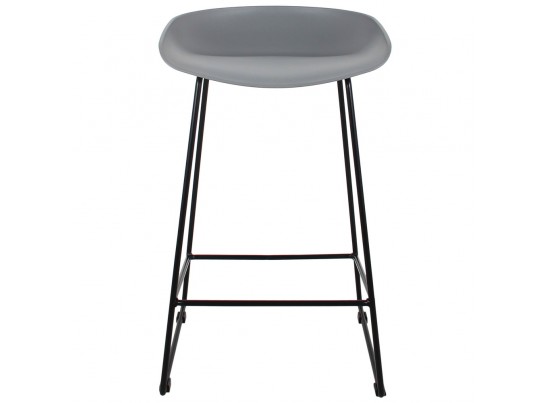 Стул полубарный Neo серый с чёрными ножками в Каменске-Уральском