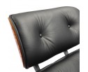 Кресло EAMES LOUNGE CHAIR и оттоманка EAMES LOUNGE CHAIR чёрные в Каменске-Уральском