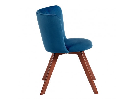 Стул Bella синий, темный орех в Каменске-Уральском